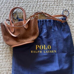 POLO Ralph Lauren Brown Suede Mini Tote